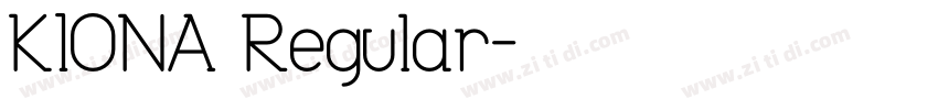 KIONA Regular字体转换